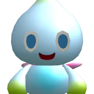 A chao with blue eyes